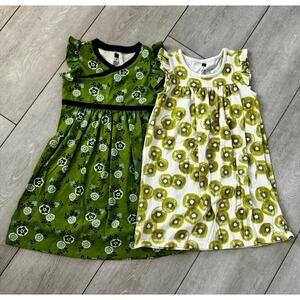 Tea Collection Dresses Size 6, Girls, Adorable, Kiwi, Floral, EUC
